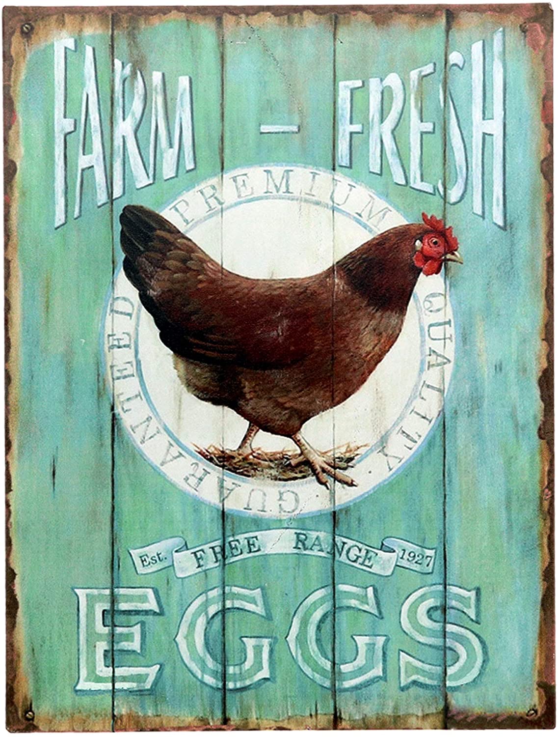 Tin Farm Fresh Eggs Sign