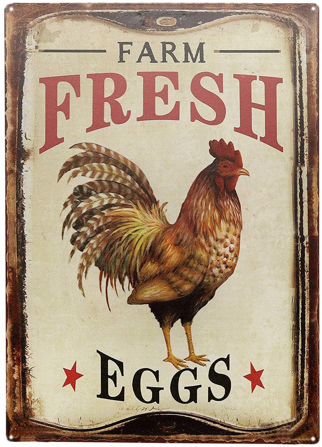 Faux Vintage Farm Fresh Eggs Sign