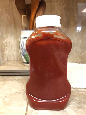 3/4 recipe in squeeze bottle - I ate the rest already!